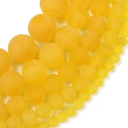 Другие натуральные камни замороженные желтые шарики халцедония вокруг свободного для ювелирных изделий, готовых к нему ожерелье браслета 4 6 8 10 12 ммима Toby22