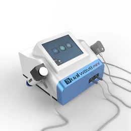 Tragbare 2-in-1-Stoßwellentherapie mit zwei Griffen, pneumatische Stoßwellentherapiemaschine, elektromagnetische extrakorporale Stoßwelle