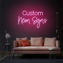 Kundenspezifisches LED-Neon-Nachtlichter-Schild für Schlafzimmer-Wanddekoration mit dimmbarem Stecker 220615