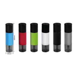 Colorful Portable Travel Pipes Hookah Shisha Smoking Dry Herb Tobacco Waterpipe Filter Handpipe Removable Easy Clean Silicone Hose Holder DHL Free
