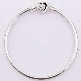 Designer pandora Entwined Heart Clasp bangle Bracelets jewelry fashion charm Jewelrys for women wedding party birthday gifts 591064C01