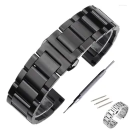 Bracelets de montre Bracelet de montre en acier inoxydable pour bracelet de poignet de bande 18 20 22 24 mm outil