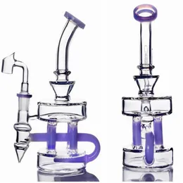 2022 high quality Hitman hookahs toro bong with smokey accent Vapor dab Rigs Oil rig Glass Recycler smoking water pipes with 14.4mm joint