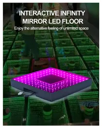 LED Dance Floor Wedding Portable 3D Interactive Light Double Infinity