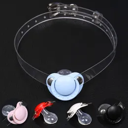 BDSM sexy Toys of Pacifier Type Mouth Gag for Women Couples Oral Fixation Breathable Open Gags Adult Games Bondage