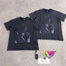 Vintage Kith T Shirt Män Kvinnor 1: 1 Högkvalitativ Biggie Graghic Print Kith Tee Commemorative Limited Edition Tops