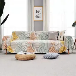 Pokrywa krzesełka Linia kwiatowa 100% bawełniana sofa Ręcznik Ket muślinowy podróż do łóżka