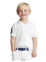 Polos maschile di alta qualità per bambini di alta qualità 100%in cotone grande cavallo corto camicia corta top per bambini manica per bambini camicie da uomo da uomo