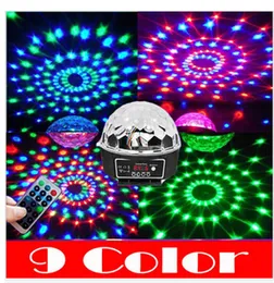 9 kolorowy projektor DJ Disco LED Light MP3 Remote Stage Lighting Lighting Party Bar US / EU UK AU Wtyczka