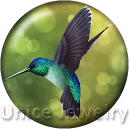 AD1301172 12/18/20mm Snap On Pendenti E Ciondoli per la Collana Del Braccialetto Vendita Calda Risultati FAI DA TE Bottoni a pressione In Vetro Gioielli Hummingbird Design noosa