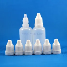 30 ML LDPE Plastic Dropper Bottles With Tamper Proof Caps & Tips Thief Safe Vapor Squeeze thick nipple 100 Pieces