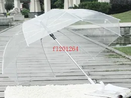 60 sztuk / partia Darmowa Wysyłka Moda 34 "Longth Clear Cute Bańka Głęboka Kopuła Parasol Gossip Girl Wiatr Odporność