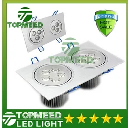 セリウムハイパワー二重四角LEDの天井ライト18W 30W 42W 110-240V LEDスポットダウンライトLEDライトダウンライトダウンライトスポットライト10 DHL