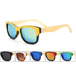 2015 Fashion Original Bamboo Sunglass Rivets Wooden Sunglasses Men Women Sports Wood Sun Glasses Gafas Oculos De Sol 6Pcs/Lot Free Shipping