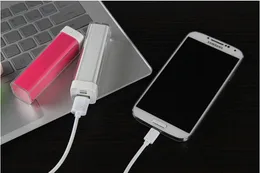 Free Shpping Mobile Phone Power Bank 2600mah Backup Bateria Externa Portable Charger Powerbank carregador de bateria portatil