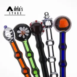 Glass Dabber Tool Glass Carb Cap Bowl Fashion Smoking Dilettarsi per olio e cera Domeless Quartz Banger Nail Carving Dab Rig DHL 560