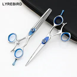 Lyrebird ハイクラスヘアはさみ 6 インチプロフェッショナルヘアはさみ高品質 180 度親指スイベルハンドル新しい