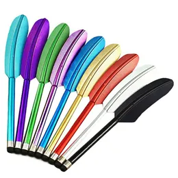 Partihandel 500PC / Lot Capacitive Stylus Touch Screen Pen för iPhone 5 4S 4 Samsung S4 Tablet PC Gratis frakt Drop Shipping Novel Poart