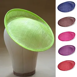 9.8 "*9.8" Fashion Round Saucer Sinamay Inspired Percher Hat Fascinator Millinery Base Craft B055