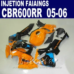 عالية الجودة حقن البرتقال الجسم هوندا كيت لهوندا CBR 600 RR 2005 2006 CBR600RR 05 06 CBR 600RR Fairing Kit PRN4