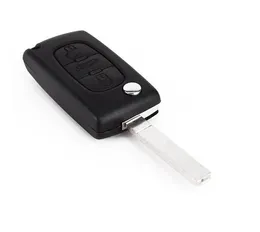 Car In Stock New 3 Button Remote Transmitter Flip Folding Key Shell Case Fob For Peugeot 107 207 307 407 408 3BT260I