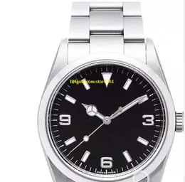 Luksusowe zegarki Prestiżowy Zegarek Moda Zegarek Ze Stali Nierdzewnej Czarny Dial 114270 Rehaut - Watch Chest 36mm