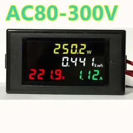 4 в 1 вольтметр амперметр Power Energy Meter HD цветной экран 180 градусов безупречный светодиодный дисплей AC80.0-300.0 В 0.01-100A 40% OFF