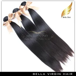 Virgin Straight Hair Weave Brazilian Hair Extension 10-24 Inch Grade 4pcs lot Natural Color Free Shipping