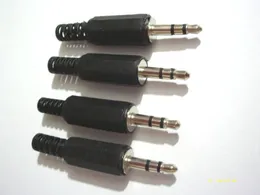 100pcs 3.5mm Stereo Male Plug Jack Audio Plastic solder Connectors
