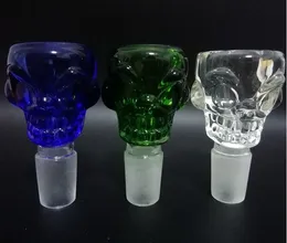 18.8mm Szkło Skull Bowl Water Bong 18mm