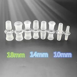 Bong Thick Glass Adapter Standard Size Joint Male to Female Converter for Hookahs Water Pipe Oil Rig