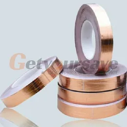 Wholesale-One Side Conductive Shield Copper Foil Tape 10mm X 30m