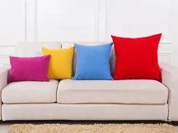 Cuscino cuscino colorato solido Copertine Case Fashion Mediterranea Copri da cuscino Case Testi domestici D￩Cor Regalo 13 colori Drop Shipping