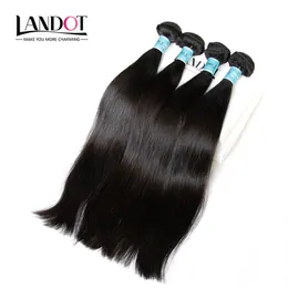 3Pcs Lot 8-30Inch Indian Virgin Hair Straight Grade 7A Unprocessed Raw Indian Human Hair Weave Bundles Natural Color Extensions Double Wefts