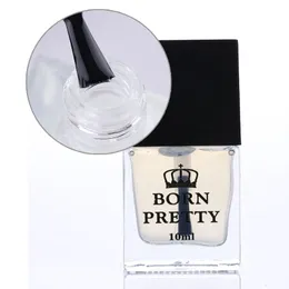 Wholesale- BORN PRETTY 1 Bottle 10ml Top Coat Base Coat 2-in-1 Peel Off Water-based Polish Manicure Nail Varnish Tool