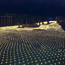 LED特大の大きなネットライトフラッシュランプネットライト防水ランプシリーズ10M * 8Mクリスマスの結婚式の祭り装飾的なライト