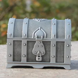 Pewter Plated Prostokątny Kształt Metalowa Biżuteria Box Ticket Box Pudełko