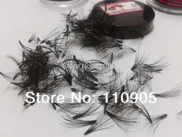 Wholesale-Cluster 100% Human Hair Eyelash Extension, Soft,Real Human Hair Flare Eye Lashes, 10P Flare Crazy Eyelashes,Free shipping