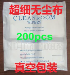 200PC / påse 9 x 9cm Cleanroom Wipers Rengöringsduk Torkdukar Paper Stencil Wping Paper