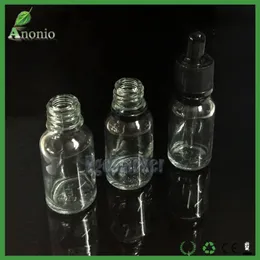 5ml 10ml 15ml 30ml Glass Bottles Glass Gropper e Liquid Essentioal Oil Bottle With Childproof Tamper Evident Rubber Cap