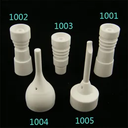 Free shipping 14mm&18mm domeless ceramic nail with male female carb cap joint GR2 titanium nail domeless titanium nail