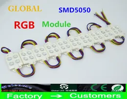 2000X Wtrysk ABS Plastikowy SMD5050 Moduł LED SMD 4 LED Moduł LED Wtrysk Moduł RGB IP67 Wodoodporna LED Moduł Listę Reklamy List