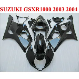 طقم أدوات ABS عالي الجودة لسوزوكي GSXR 1000 K3 k4 2003 2004 GSX-R1000 03 04 كل مجموعة الخيول السوداء اللامعة BP45