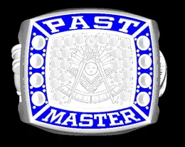 New arrival amazing Past Master Masonic championship ring with black velvet ring box and free shipping