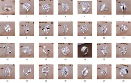 Hot selling plated 925 Sterling Silver Charms Rings Vintage Rings Women girls ring 30 Styles choose 10pcs/lot