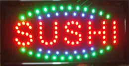 Gorąca Sprzedaż Ultra Bright Led Neon Light Animowane LED Sushi Znak LED Neon Sign Sushi 10 * 19 Cal Indoor