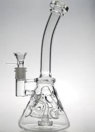 New glass bubbler Glass Bongs Fab Egg Smoking Pipe Dab Rigs Water Pipes 2 Function Breaker Base Shisha Hookahs