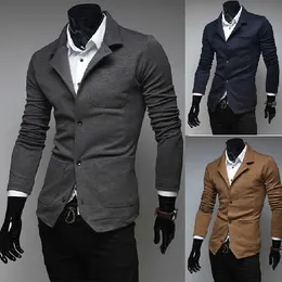 Partihandel-Hot Sale 2015 Ny Design Mens Brand Blazer Jacket Sucka Jacka Casual Men Passar Blazer Män Storlek M ~ XXL