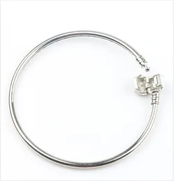 Fashion 4styles New 925 Silver Vogue SP Bangle Bracelets Fit European Charm Beads chains Jewelry DIY