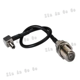 Wholesale 100pcs RF Coaxial cable F to TS9 connector F female to TS9 right angle Pigtail Cable RG174 Free shipping by DHL or EMS